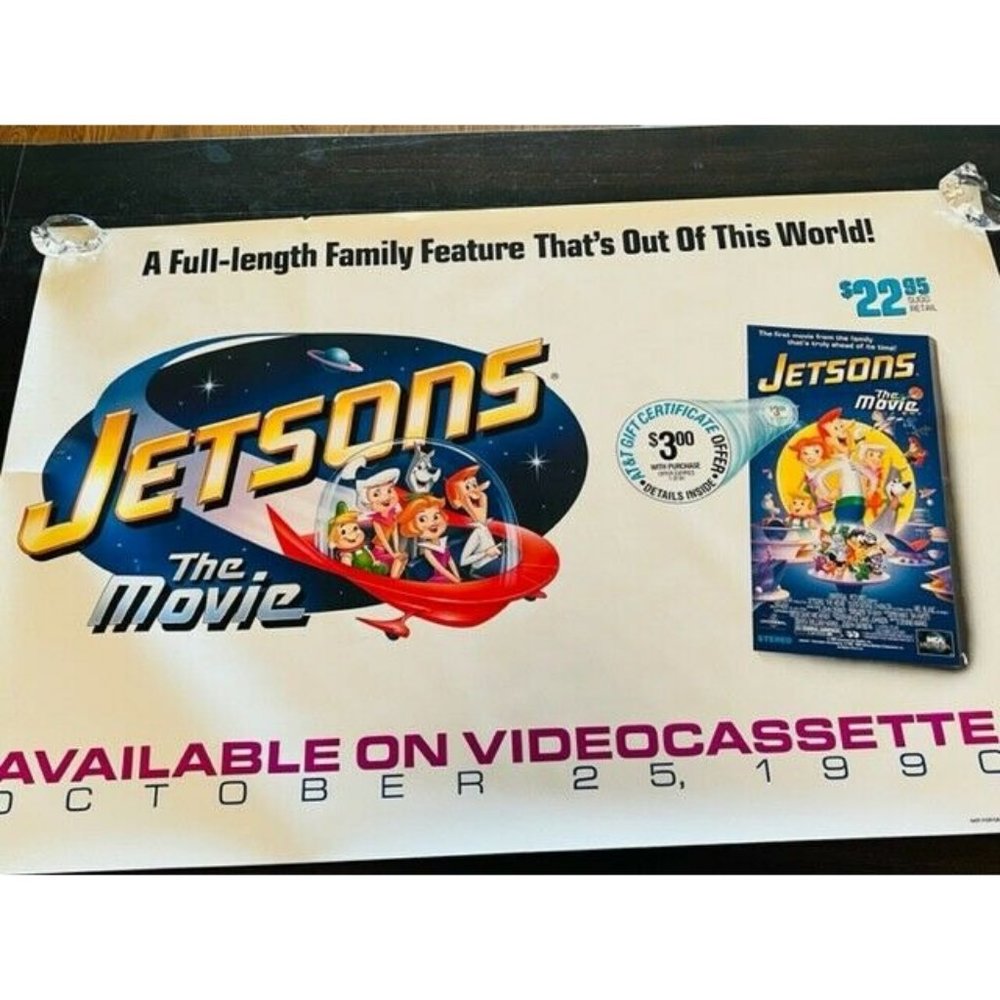 Movie Theater Cinema Poster Lobby Card vtg 1990 The Jetsons Universal George